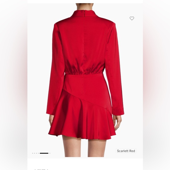 Ludovica Ruched Satin Minidress Misha - Picture 2 of 4